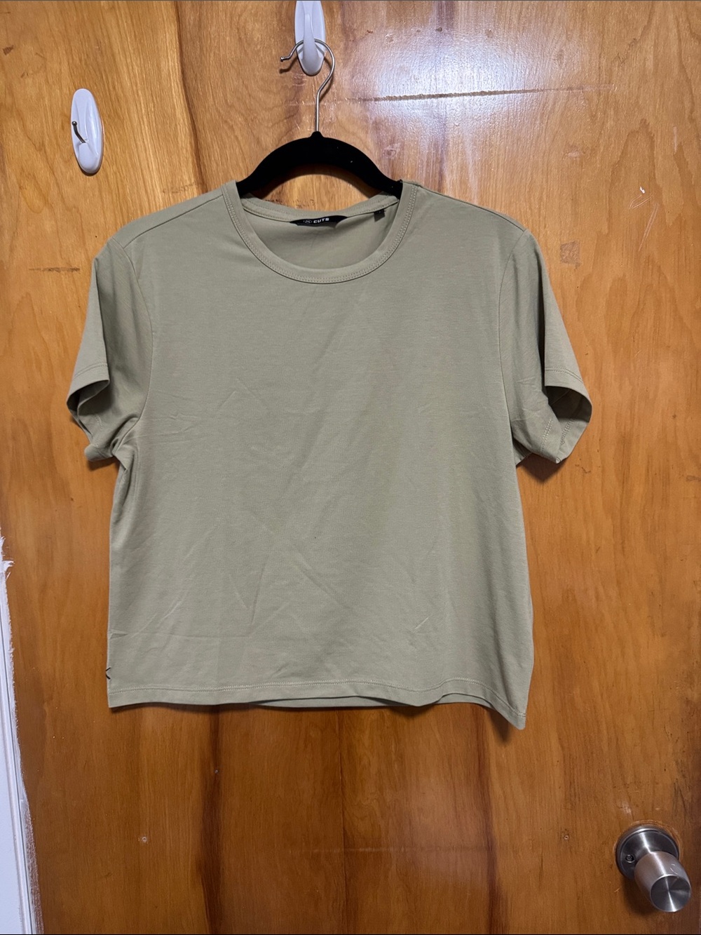 Classic Short-Sleeve Crewneck Top - Sage Green
